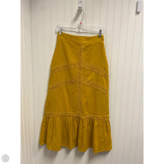 Skirt Midi By Inc In Yellow, Size: 2