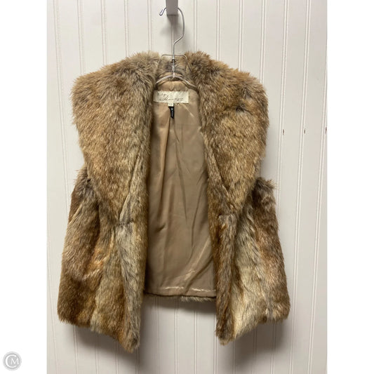 Vest Faux Fur & Sherpa By Vintage Havana In Brown, Size: S