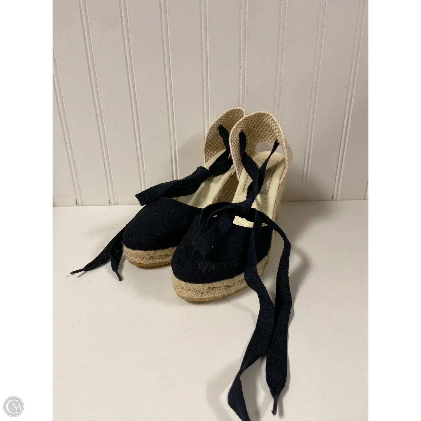 Sandals Heels Wedge By Cmb In Navy, Size: 6.5