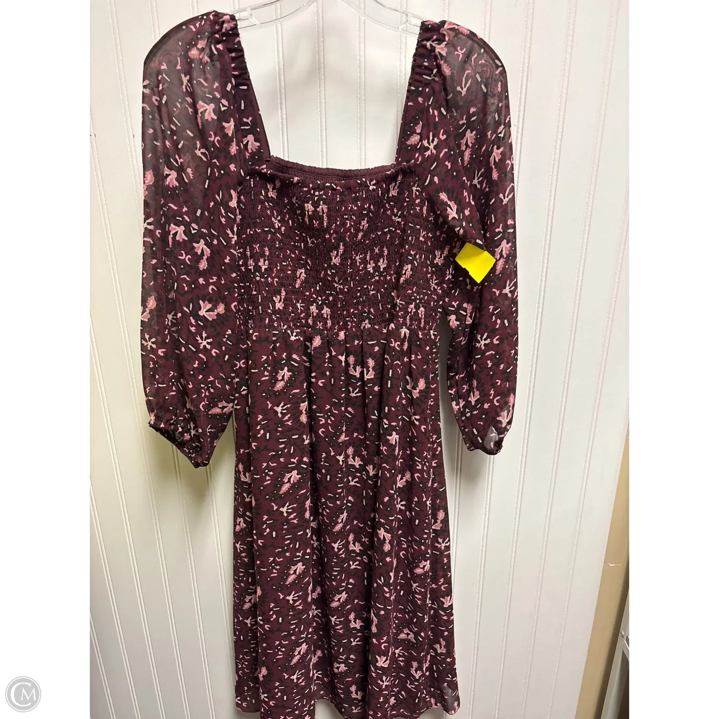 Dress Casual Midi By Madewell In Purple, Size: Mp