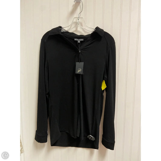Top Long Sleeve Basic By Adrianna Papell In Black, Size: M