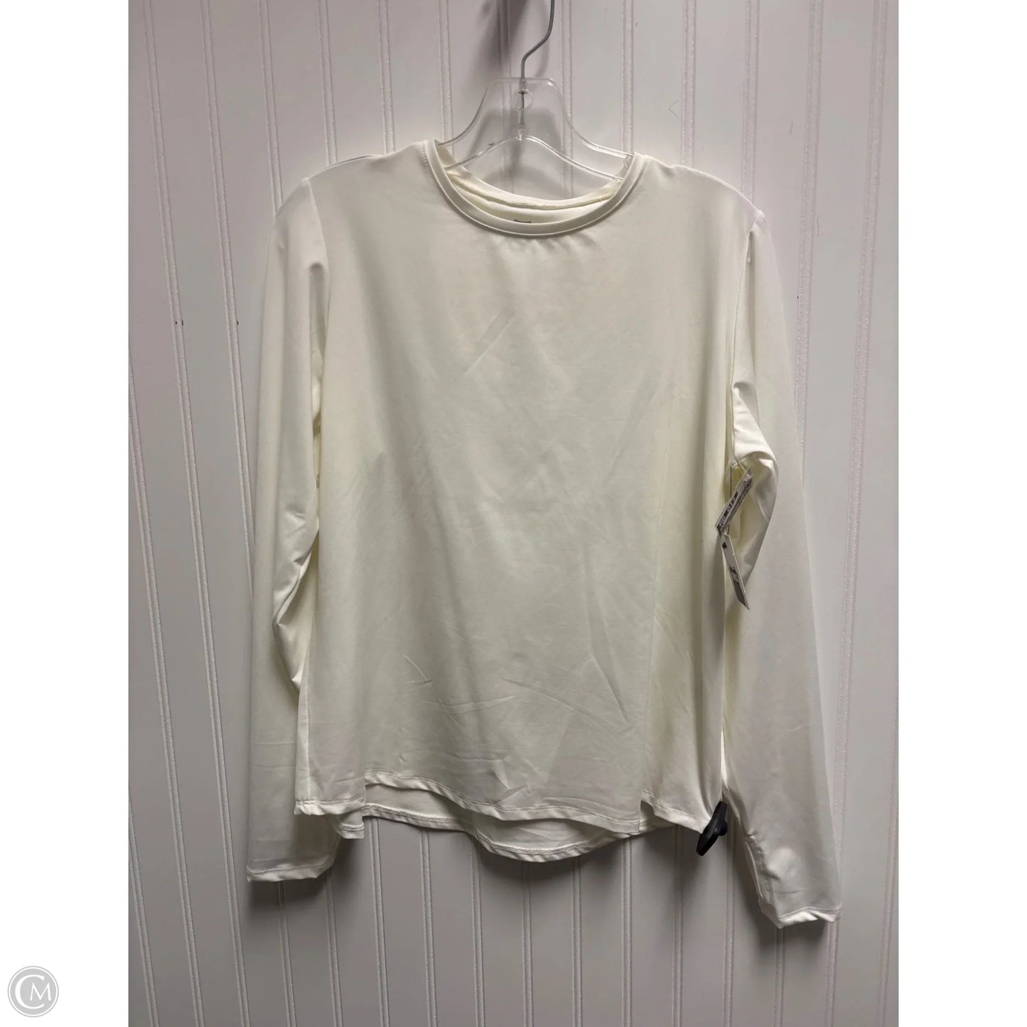 Athletic Sweatshirt Crewneck By K Swiss In Cream, Size: Xl