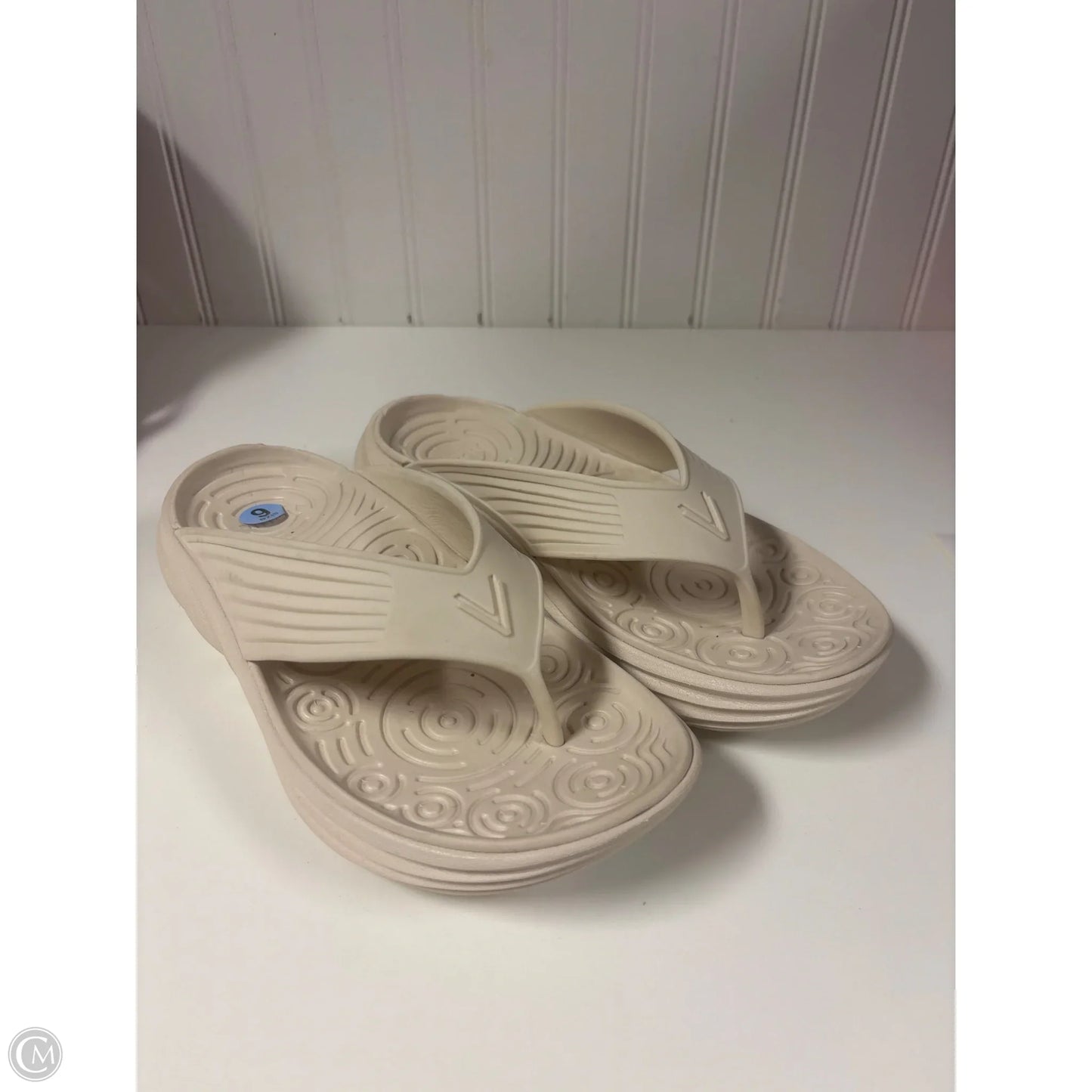 Sandals Flip Flops By Vionic In Beige, Size: 6