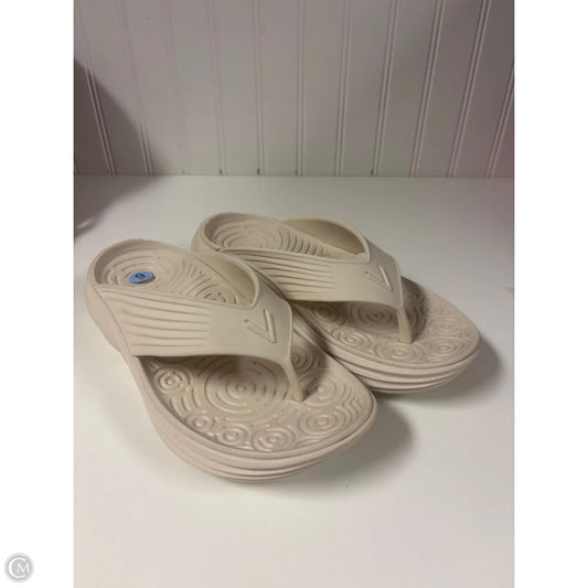 Sandals Flip Flops By Vionic In Beige, Size: 6