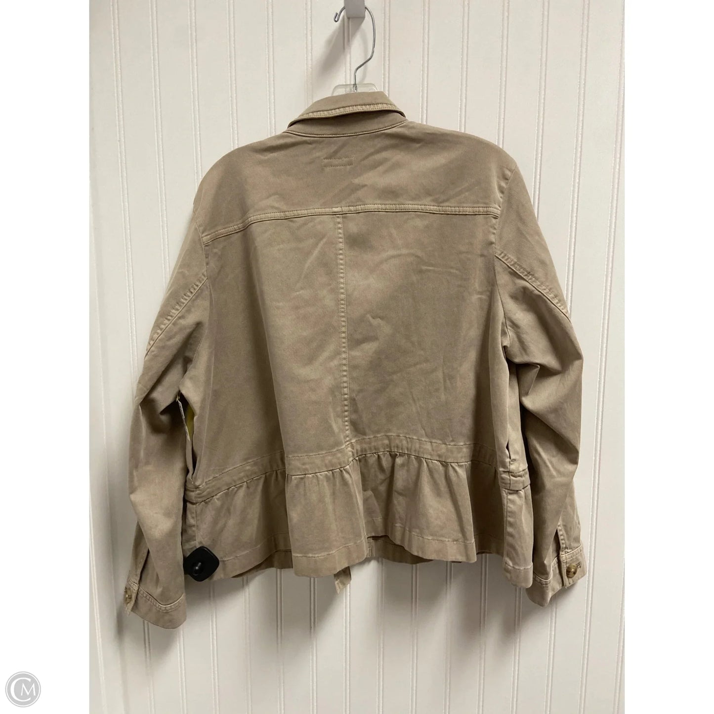 Jacket Shirt By J. Jill In Taupe, Size: Lp