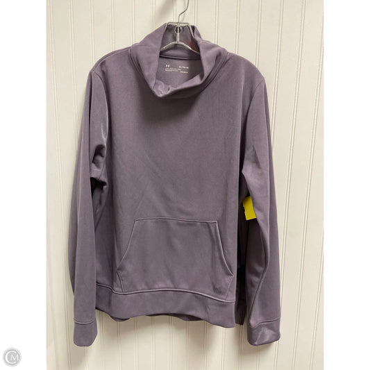 Athletic Sweatshirt Collar By Under Armour In Purple, Size: Xl