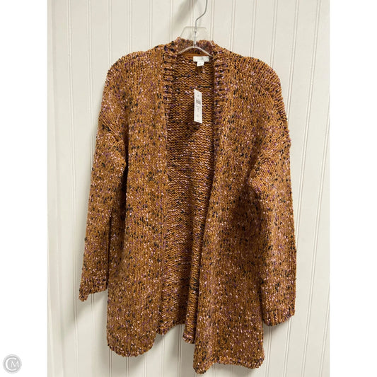 Sweater Cardigan By J. Jill In Orange & Purple, Size: Mp