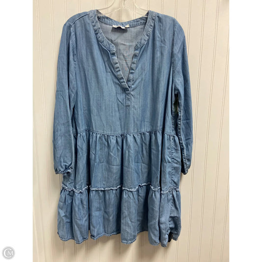 Dress Casual Short By Vineyard Vines In Blue Denim, Size: L