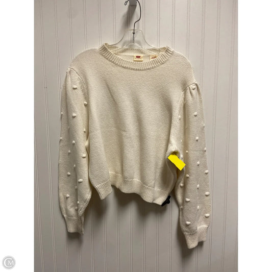Sweater By Levis In Cream, Size: L