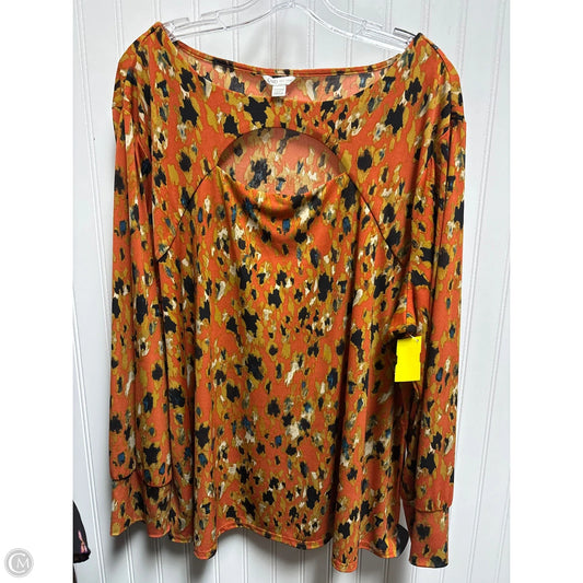 Top Long Sleeve By Cato In Multi-colored, Size: 3x