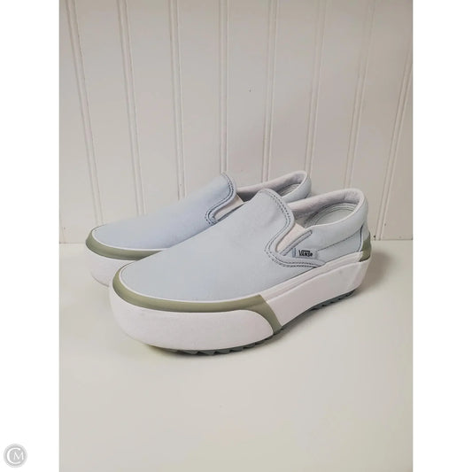 Shoes Sneakers Platform By Vans In Blue & Green, Size: 6