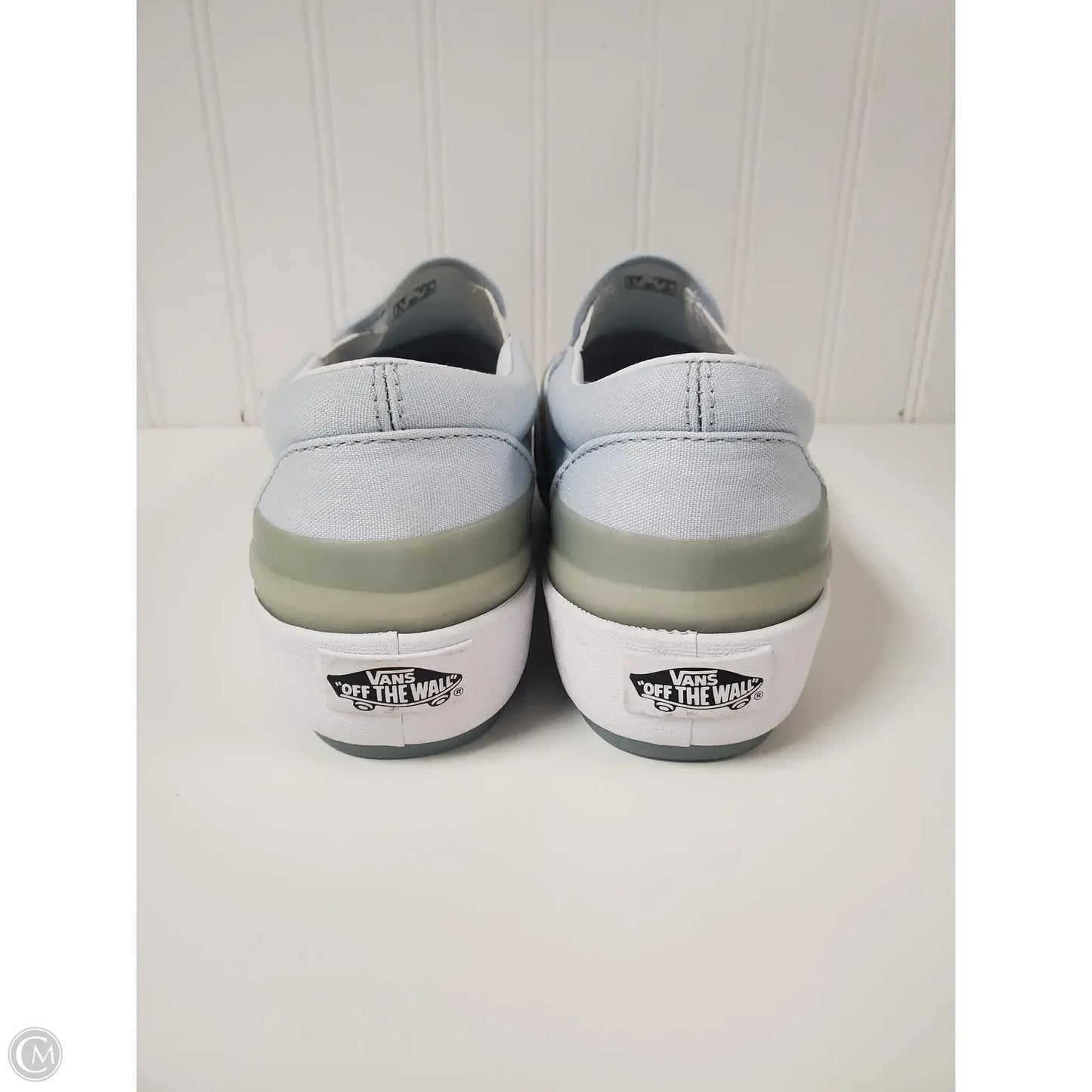 Shoes Sneakers Platform By Vans In Blue & Green, Size: 6