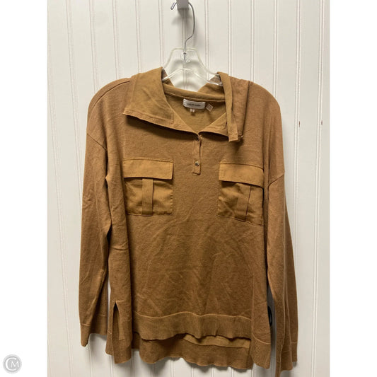 Sweater By Calvin Klein In Tan, Size: M