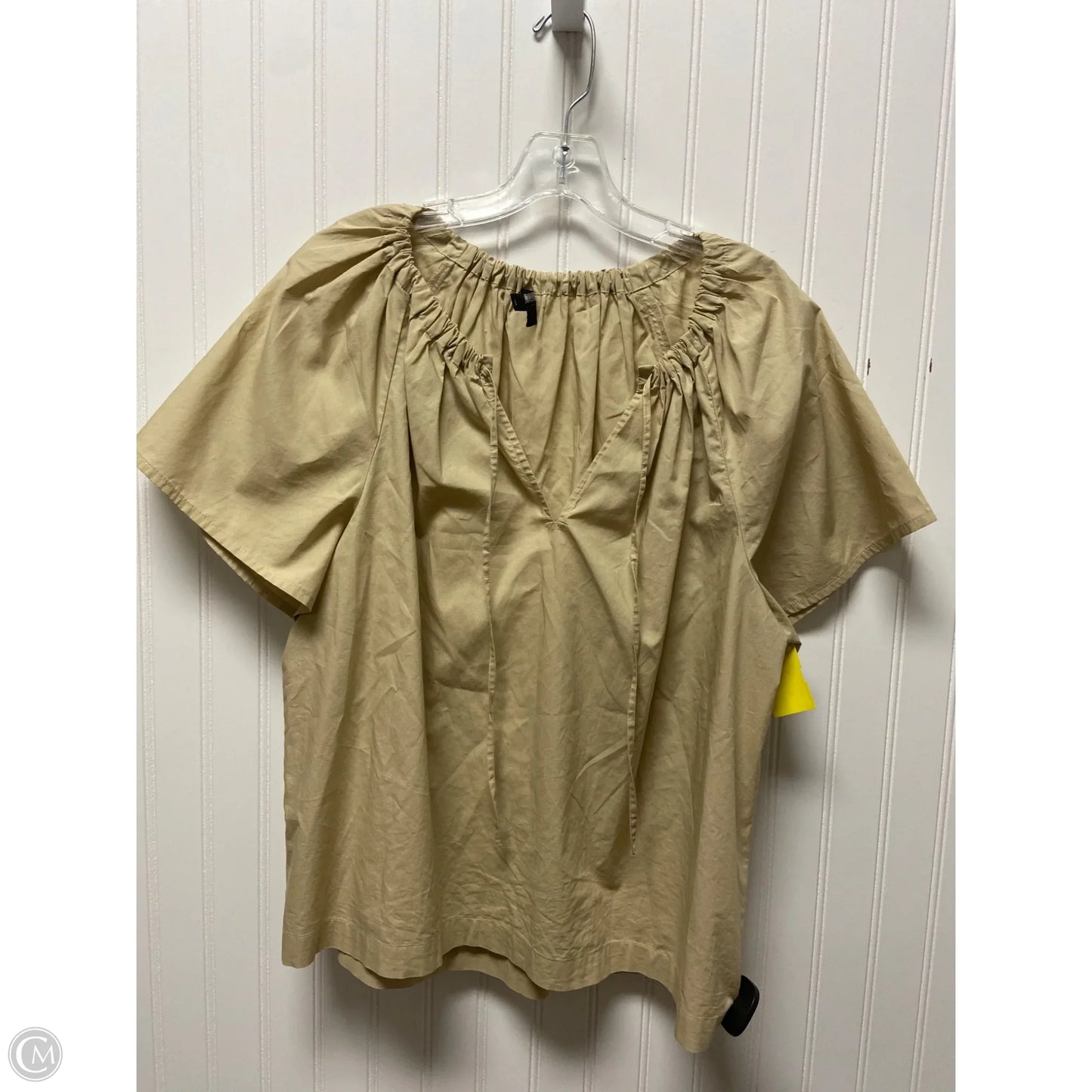 Top Short Sleeve By J. Crew In Beige, Size: L