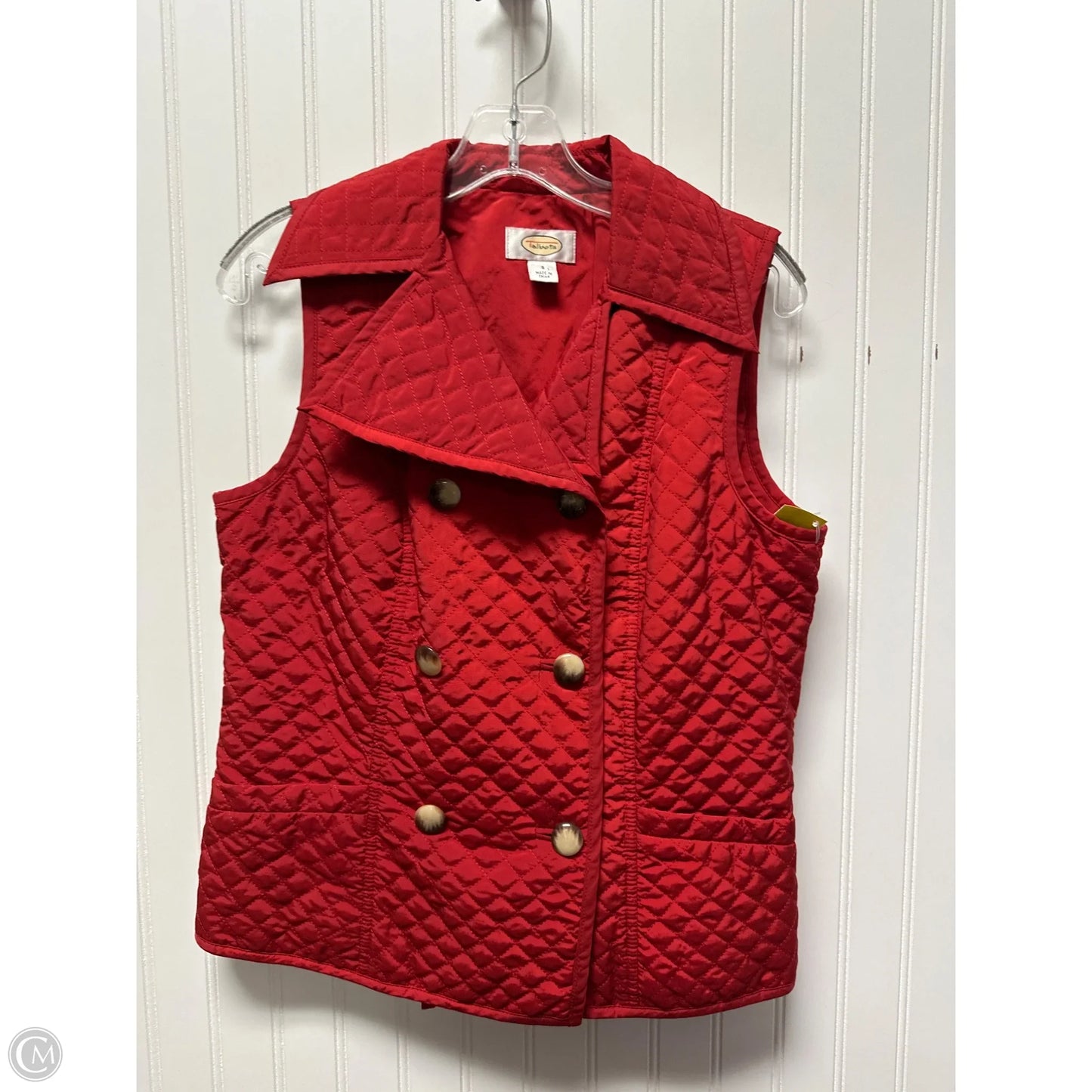 Vest Puffer & Quilted By Talbots In Red, Size: S