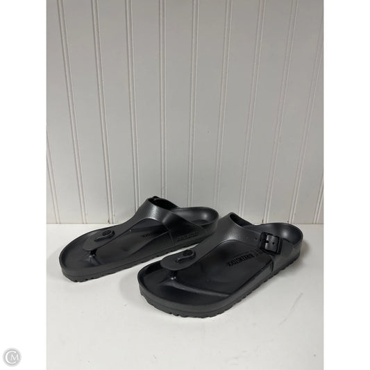 Sandals Flats By Birkenstock In Grey, Size: 9