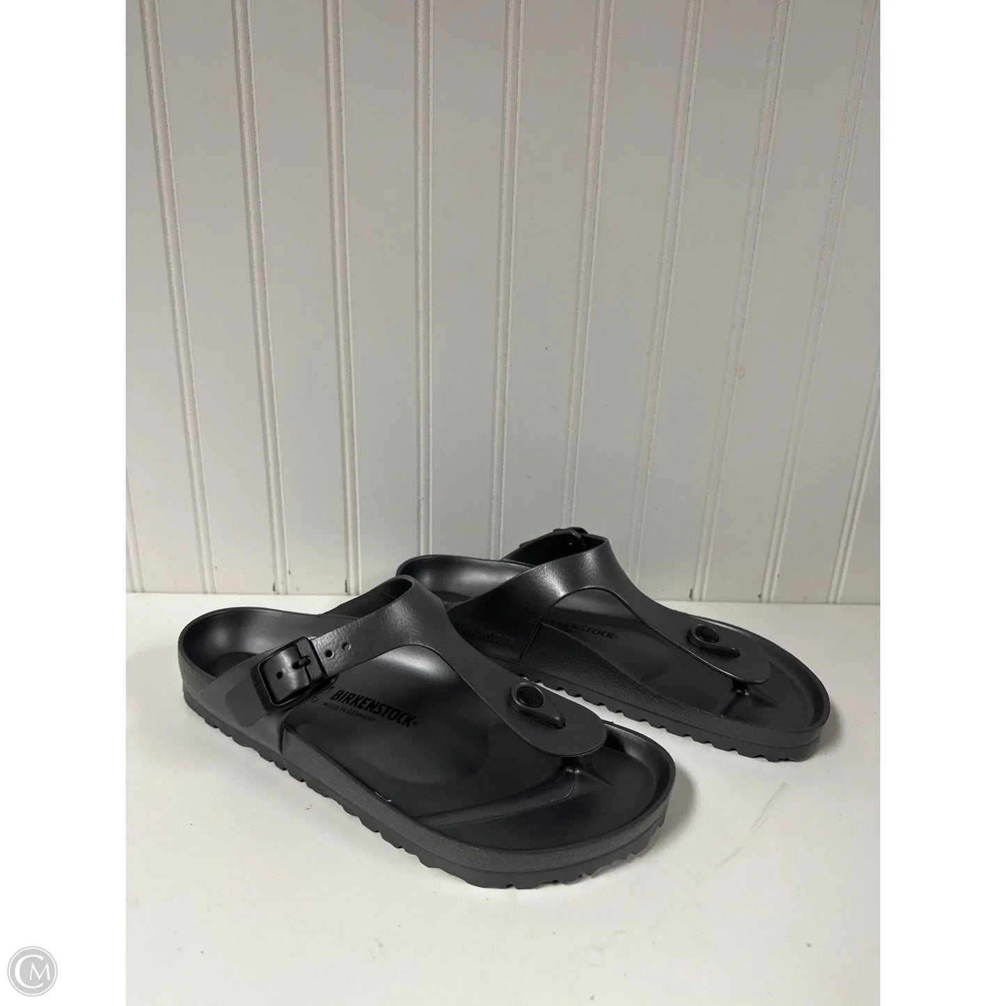 Sandals Flats By Birkenstock In Grey, Size: 9