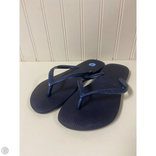 Sandals Flip Flops By Havaianas In Blue, Size: 6