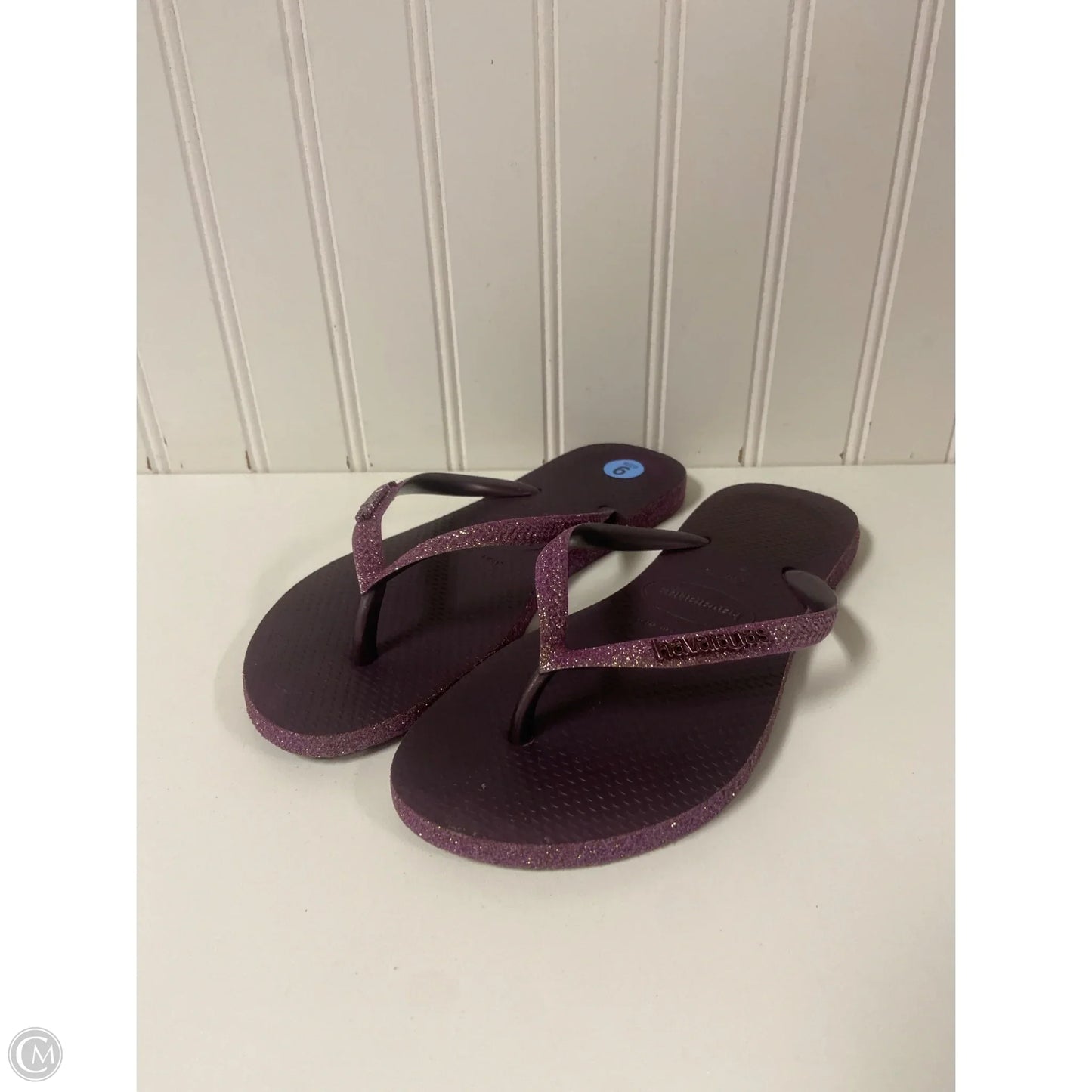 Sandals Flip Flops By Havaianas In Purple, Size: 6
