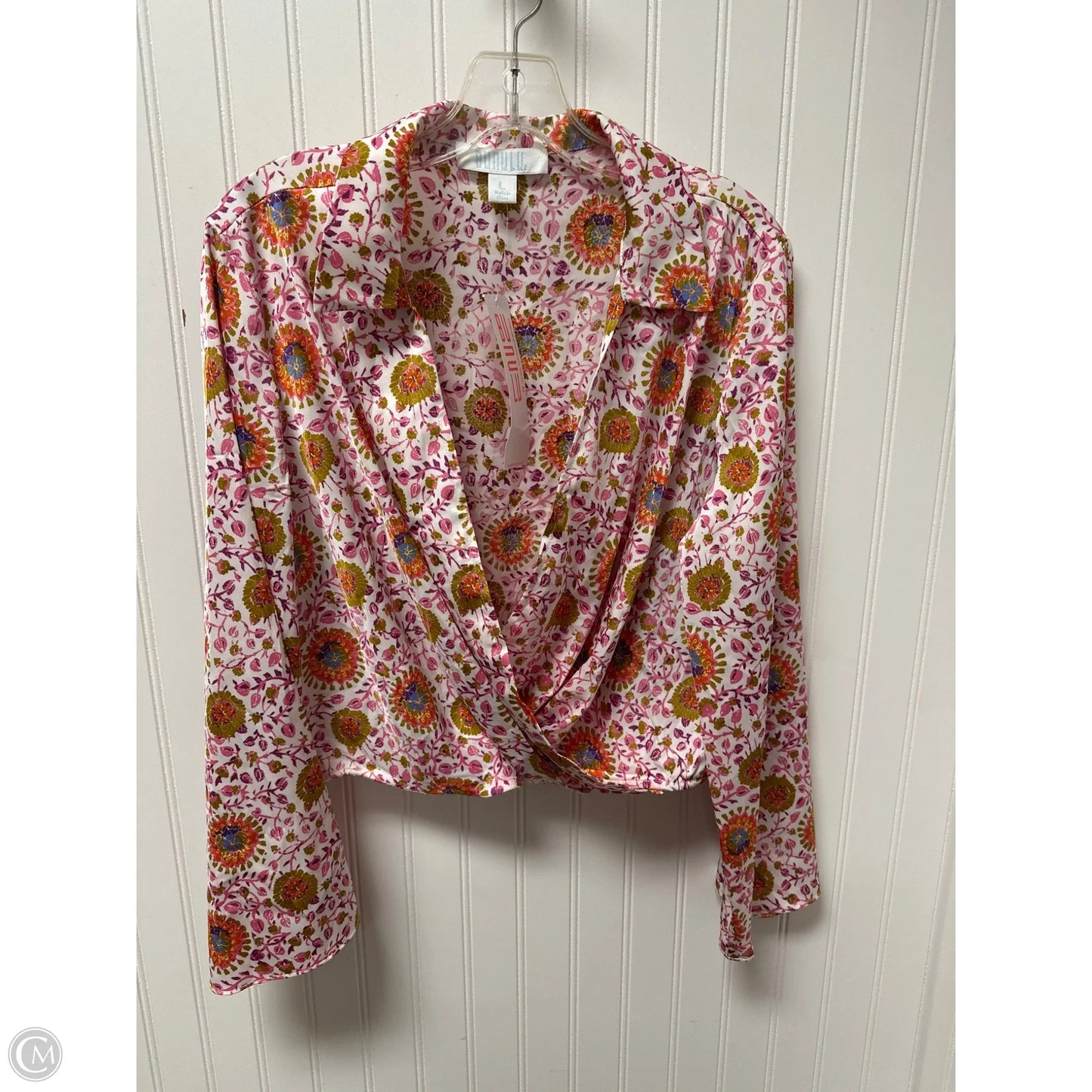 Top Long Sleeve By Clothes Mentor In Multi-colored, Size: L