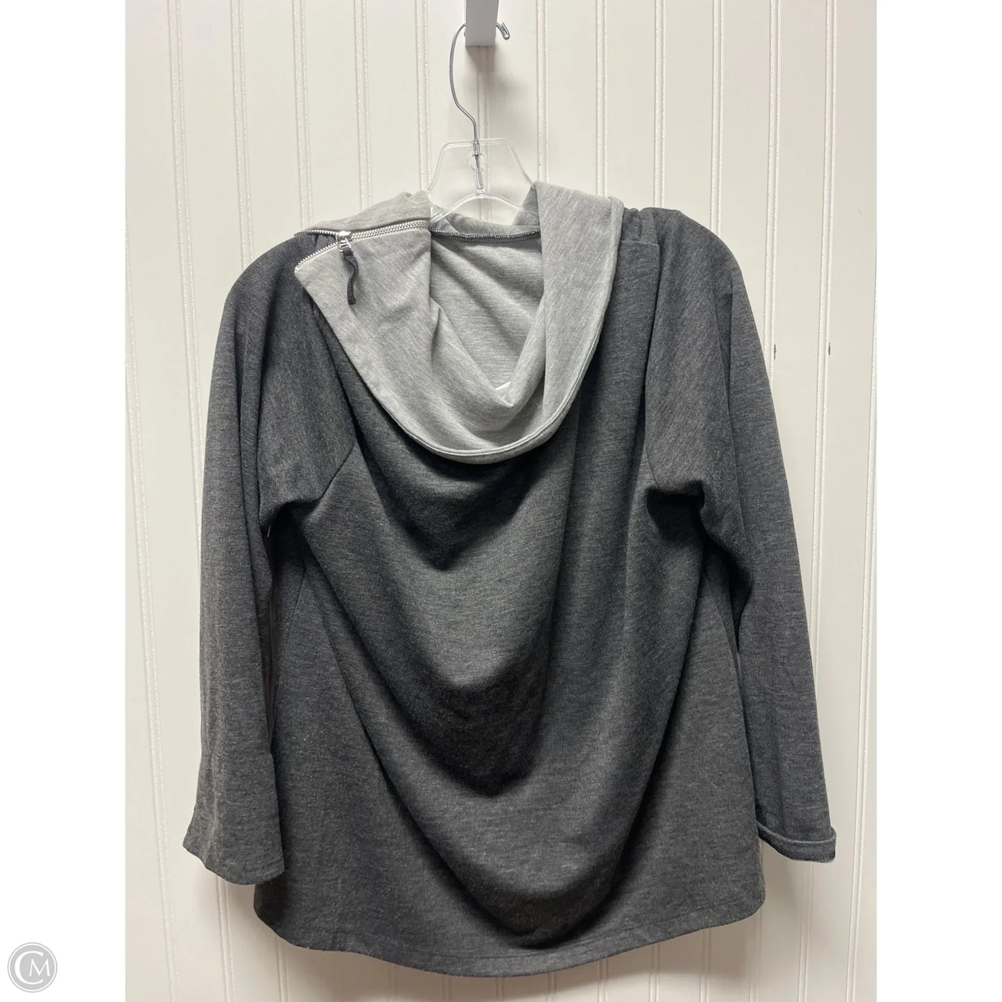 Top Long Sleeve By Chicos In Grey, Size: Xl