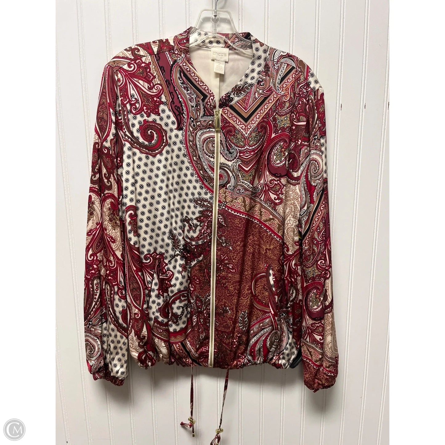 Jacket Other By Chicos In Red, Size: L