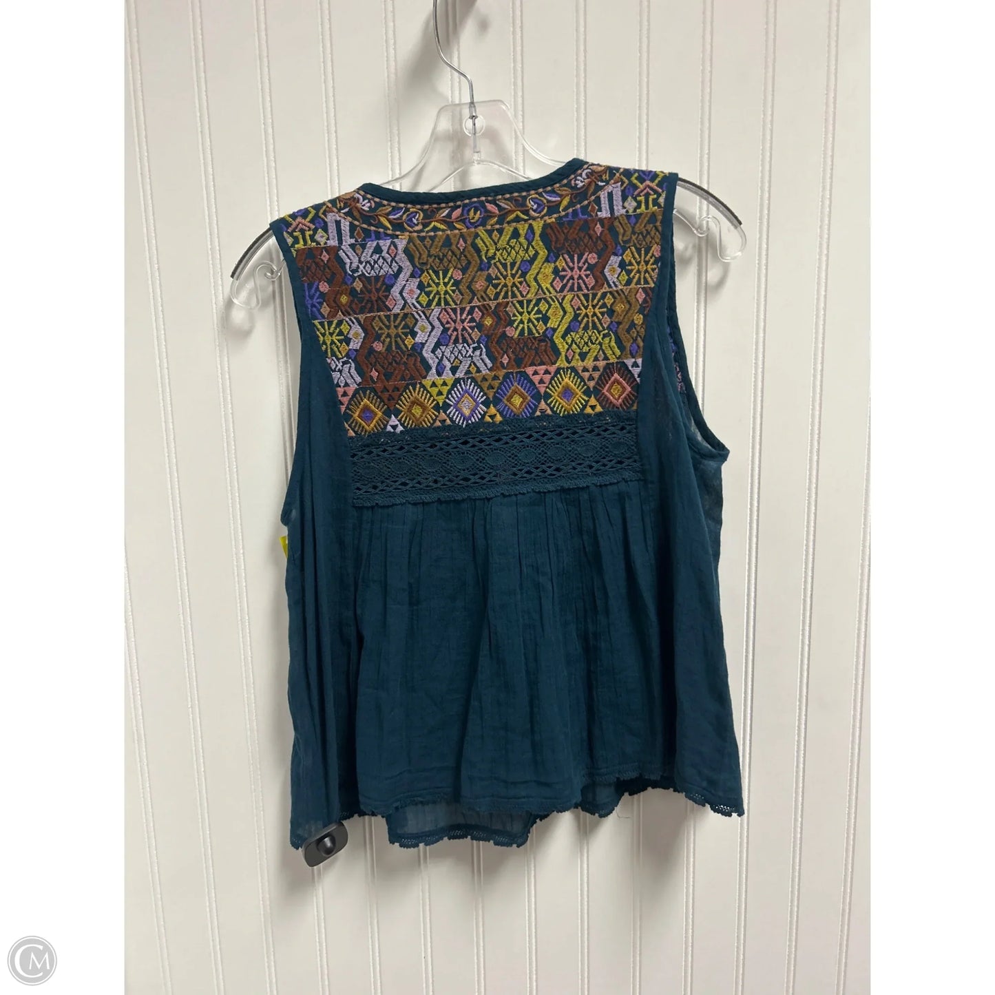 Top Sleeveless By Free People In Teal, Size: Sp