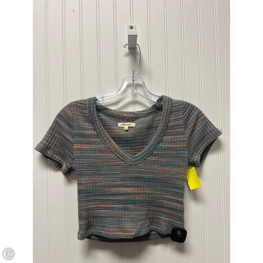 Top Short Sleeve Basic By Madewell In Multi-colored, Size: Xs