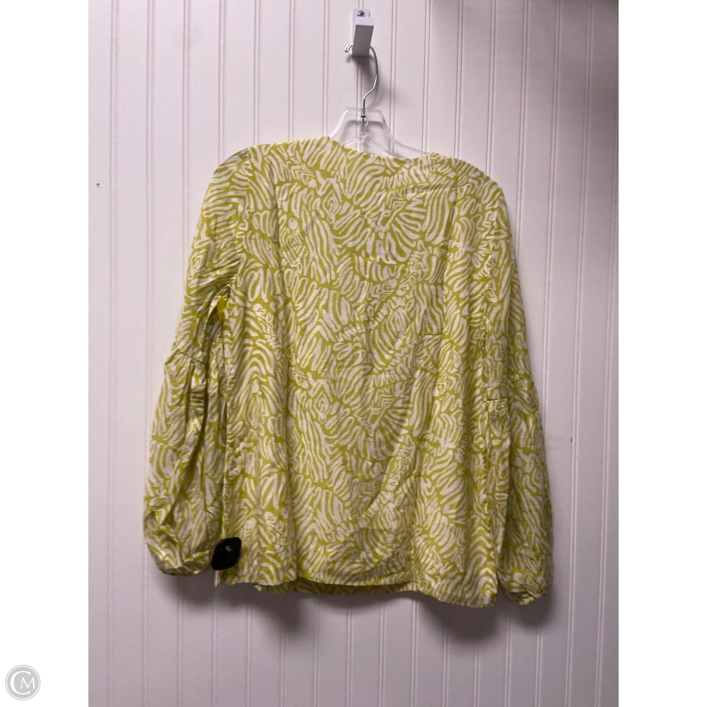 Top Long Sleeve Designer By Lilly Pulitzer In Green, Size: S