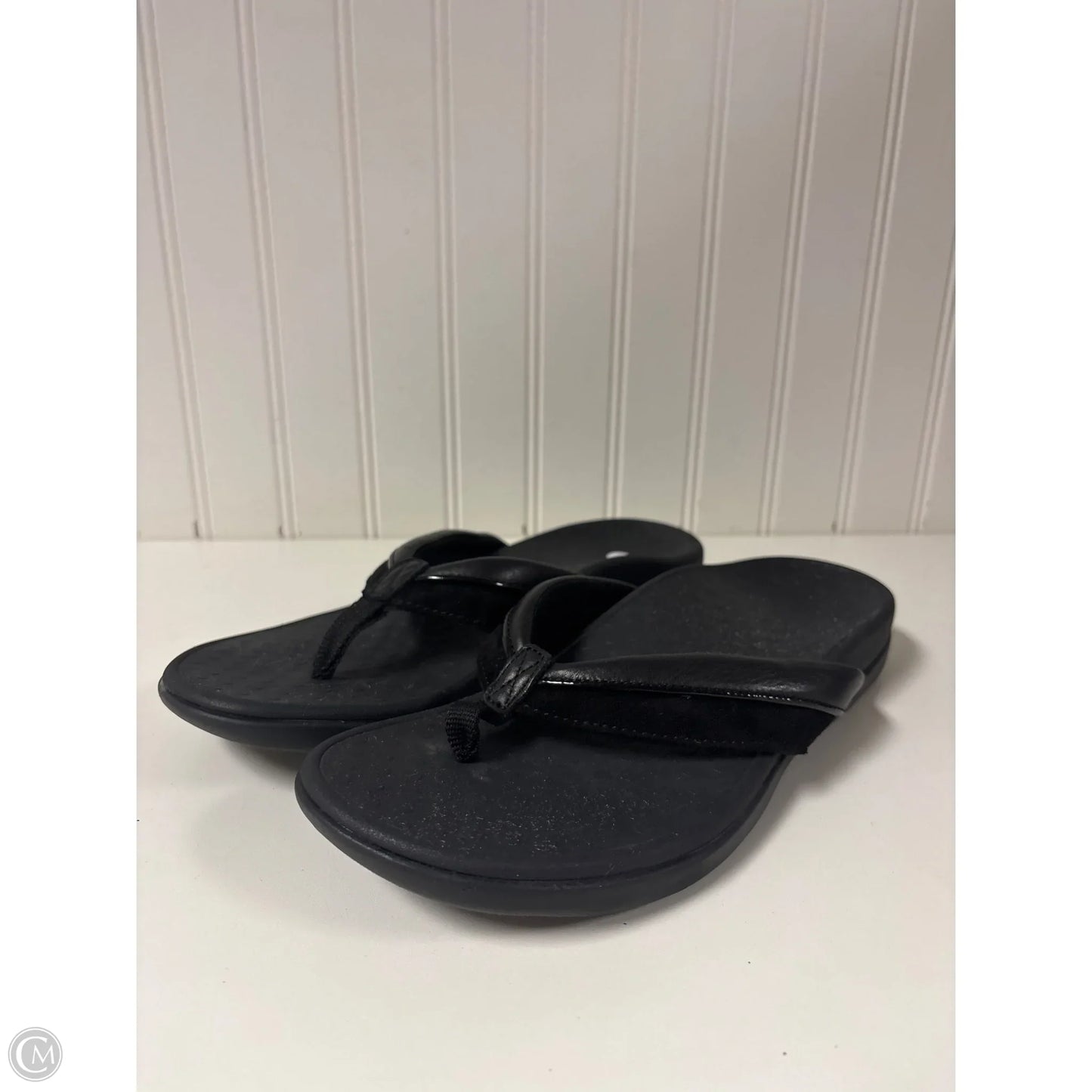 Sandals Flip Flops By Vionic In Black, Size: 9