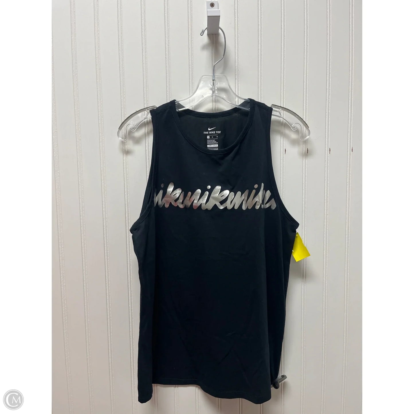 Athletic Tank Top By Nike In Black, Size: M