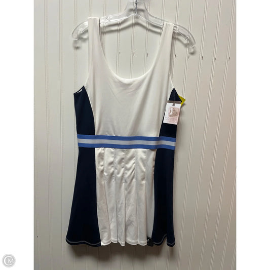 Athletic Dress By Jessica Simpson In Blue & White, Size: L