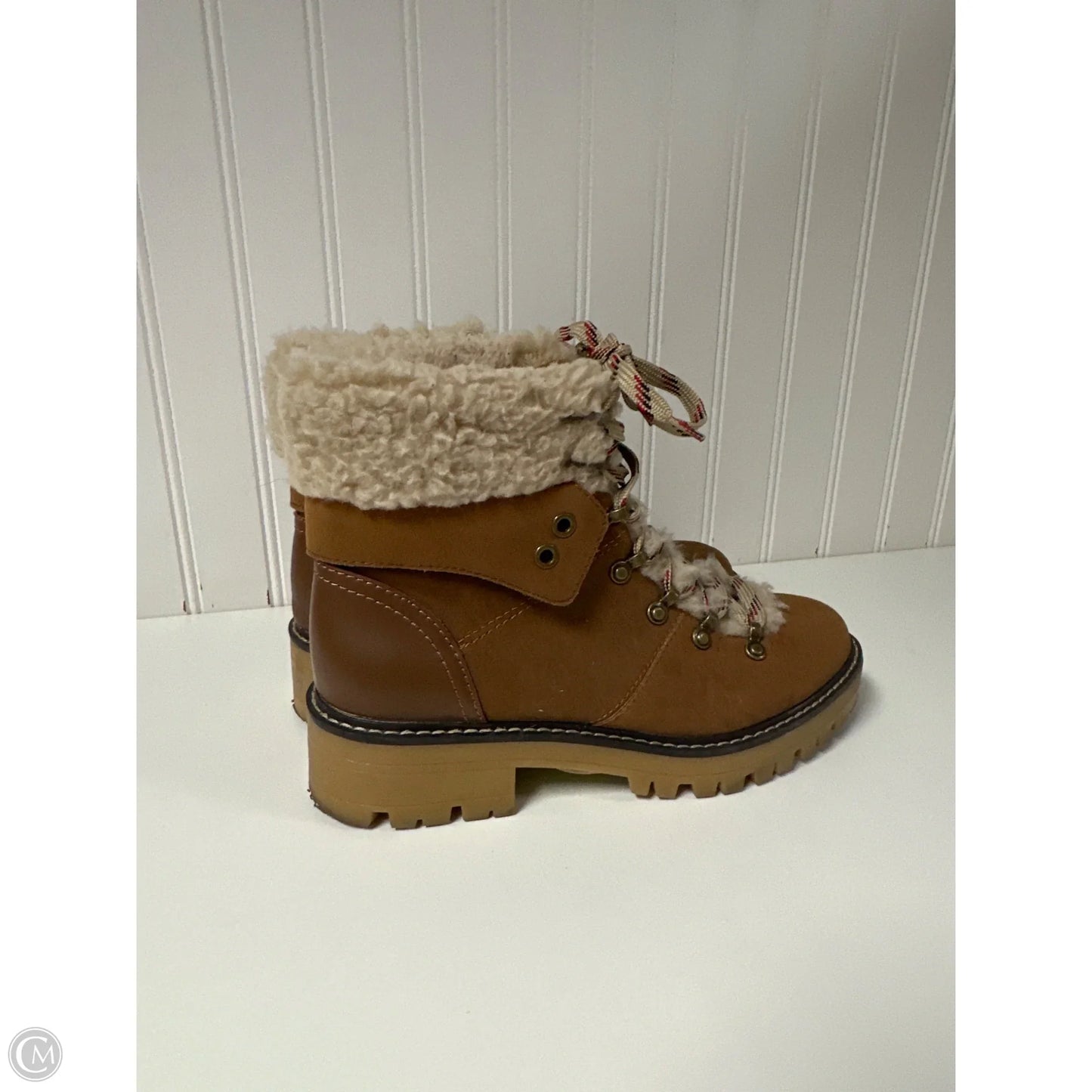 Boots Snow By Time And Tru In Brown, Size: 7.5