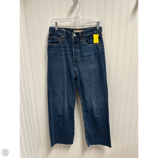 Jeans Straight By Levis In Blue Denim, Size: 4