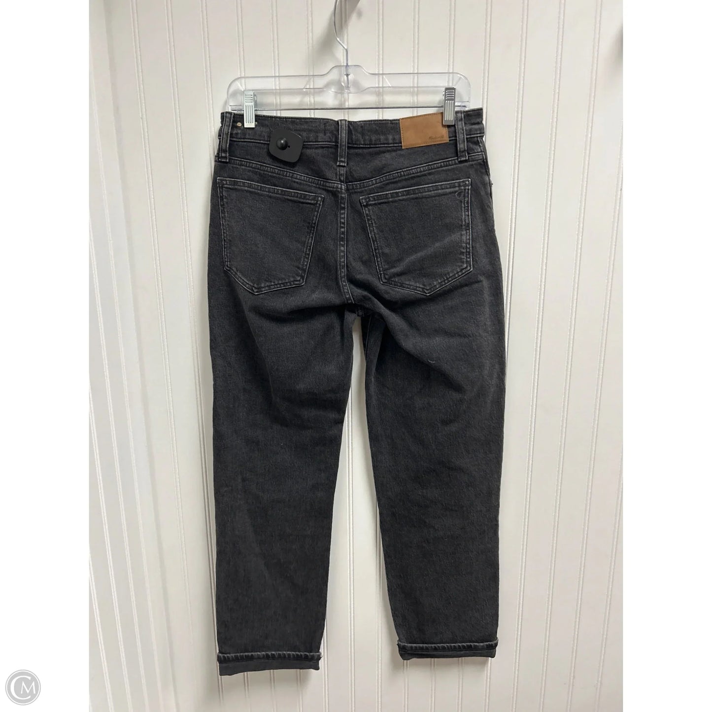 Jeans Straight By Madewell In Black Denim, Size: 4