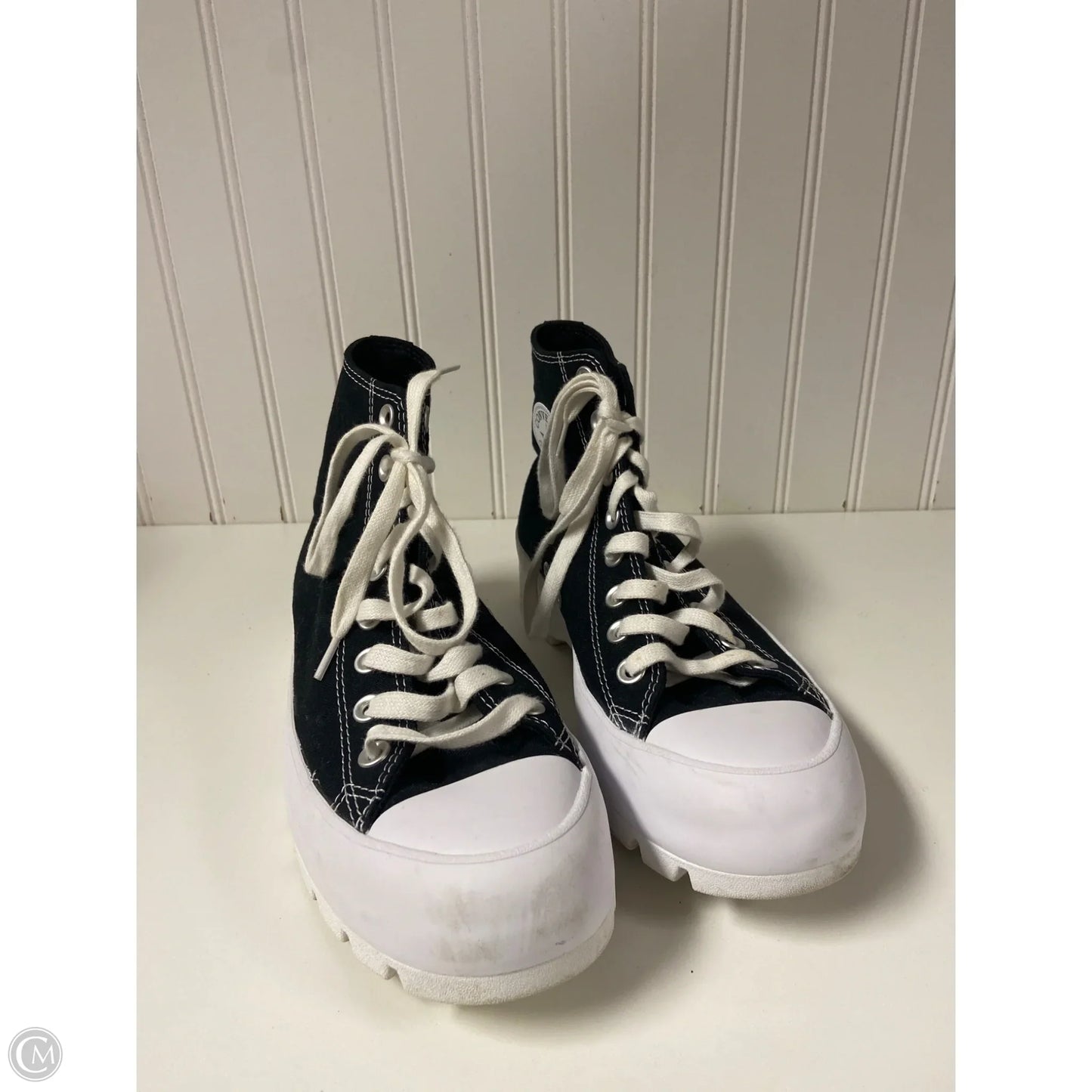 Shoes Sneakers Platform By Converse In Black & White, Size: 10