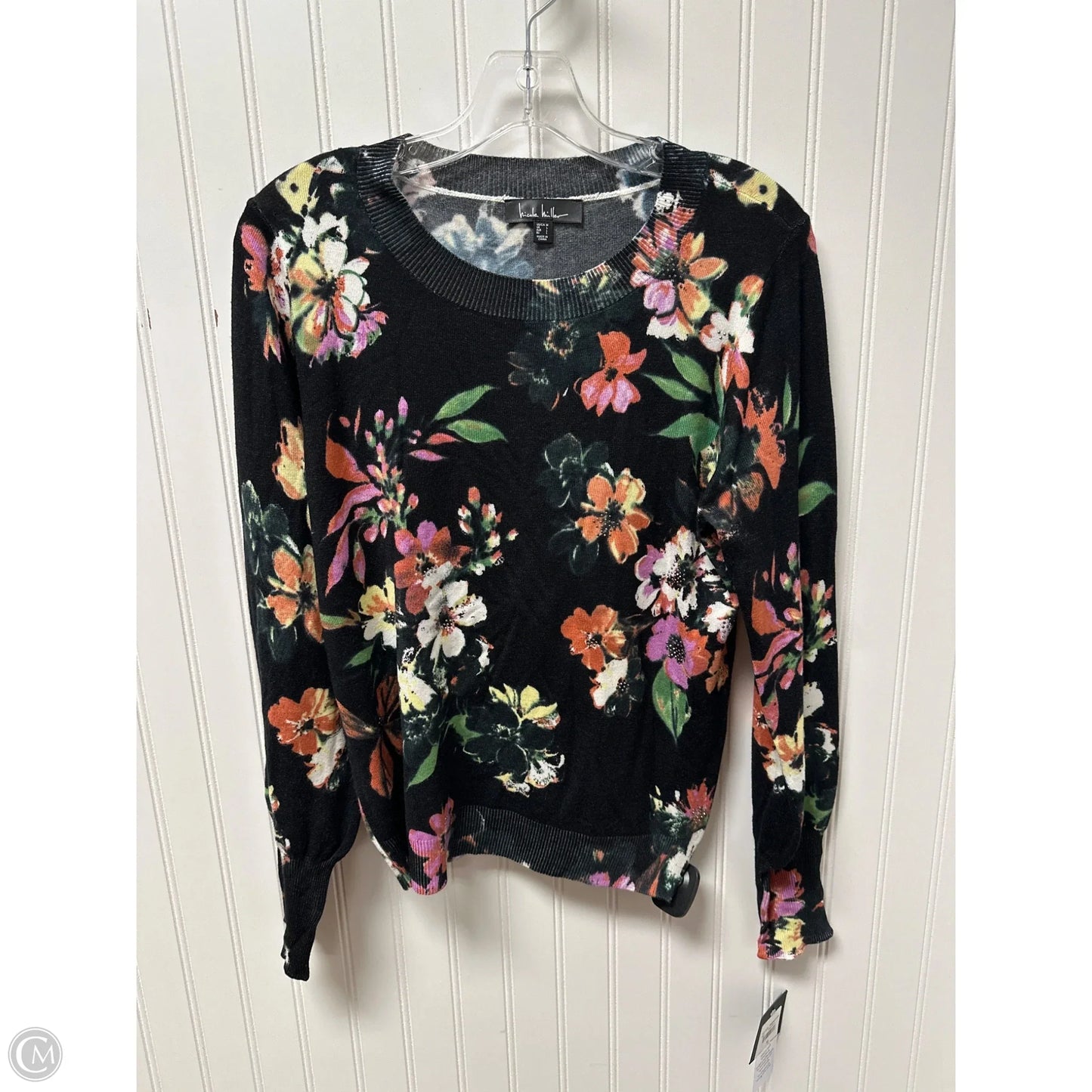 Sweater By Nicole Miller In Black, Size: M