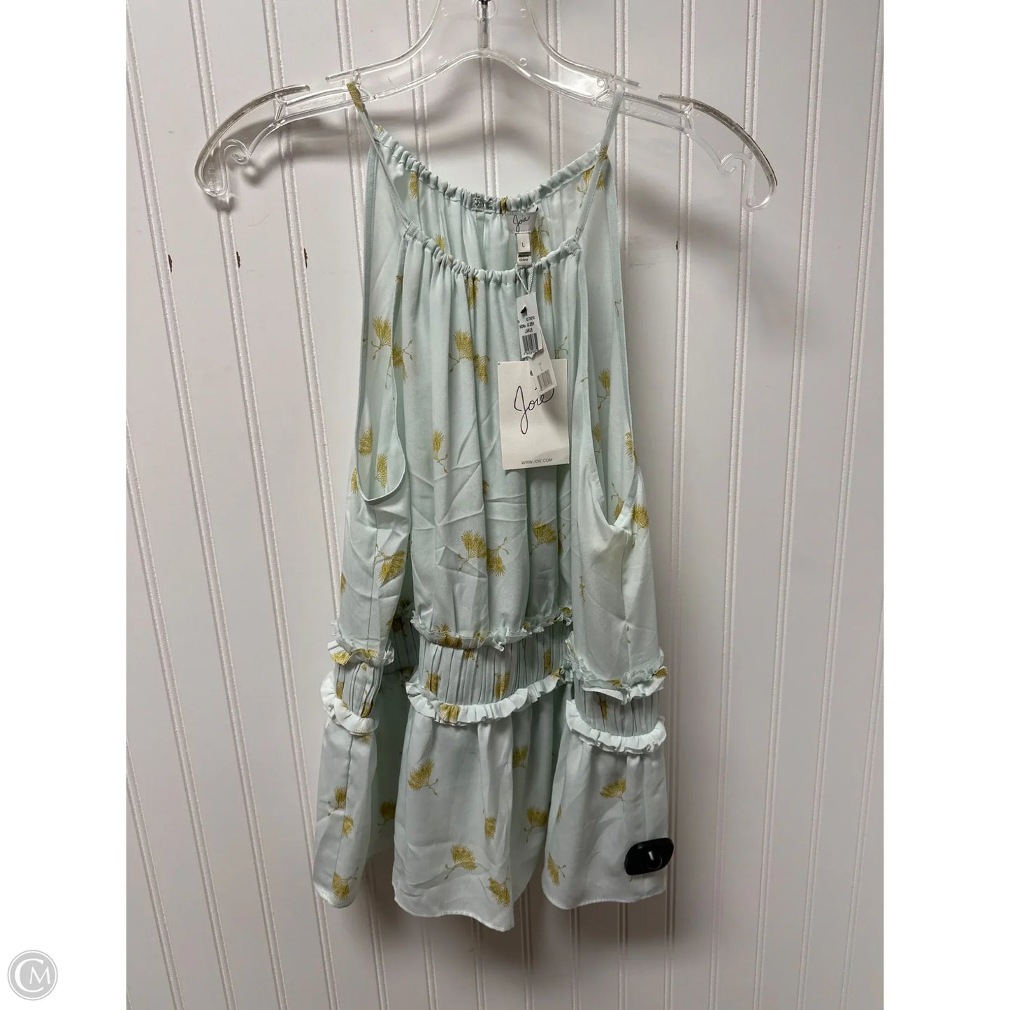 Top Sleeveless By Joie In Aqua, Size: L