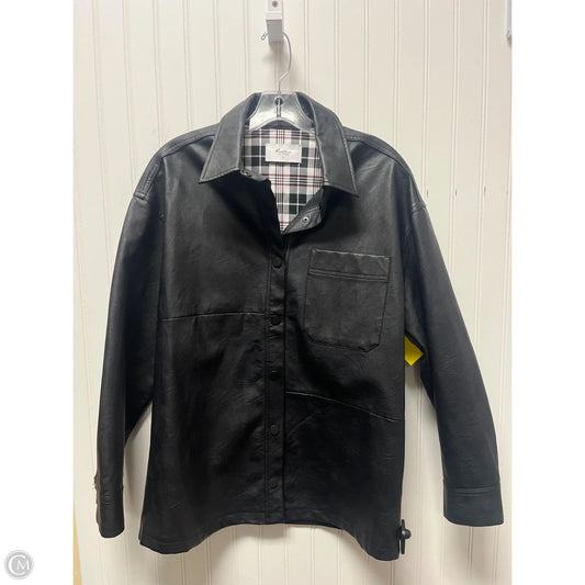 Jacket Shirt By Kancan In Black, Size: M