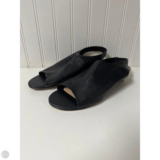 Sandals Heels Wedge By Clarks In Black, Size: 7.5