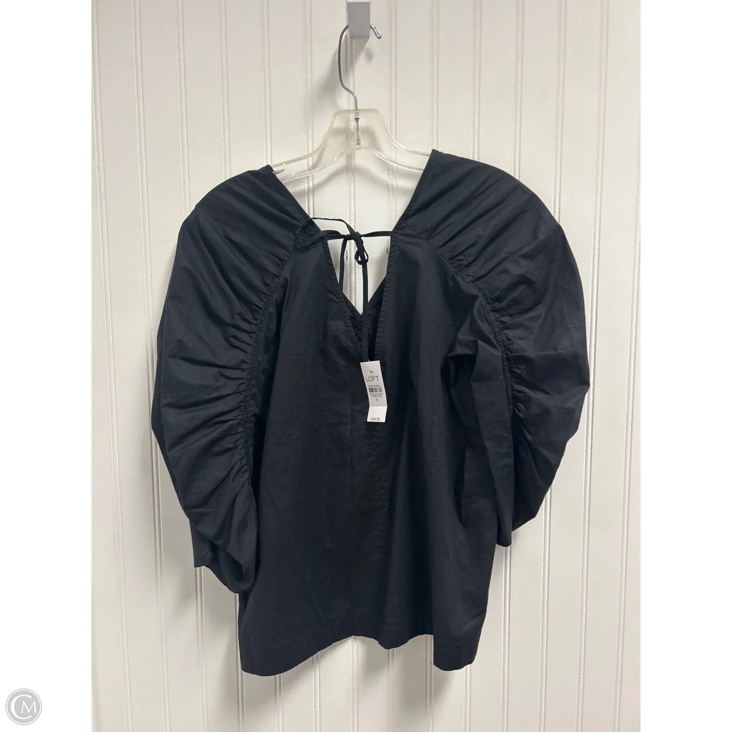 Top Long Sleeve By Loft In Black, Size: S