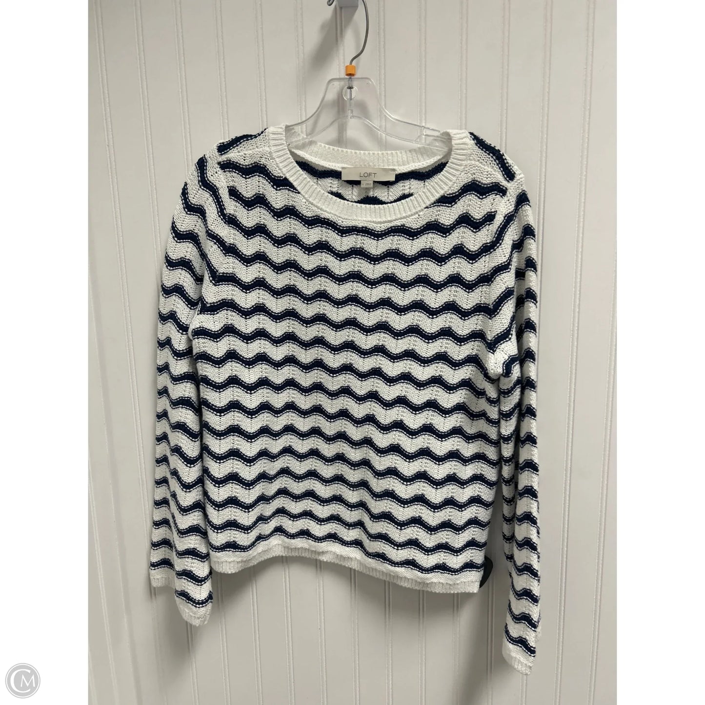 Sweater By Loft In Striped Pattern, Size: S