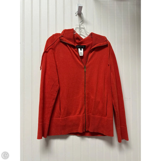 Sweater Cardigan By Jones New York In Red, Size: L