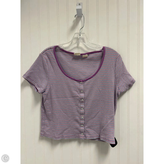 Top Short Sleeve Basic By Levis In Purple, Size: L