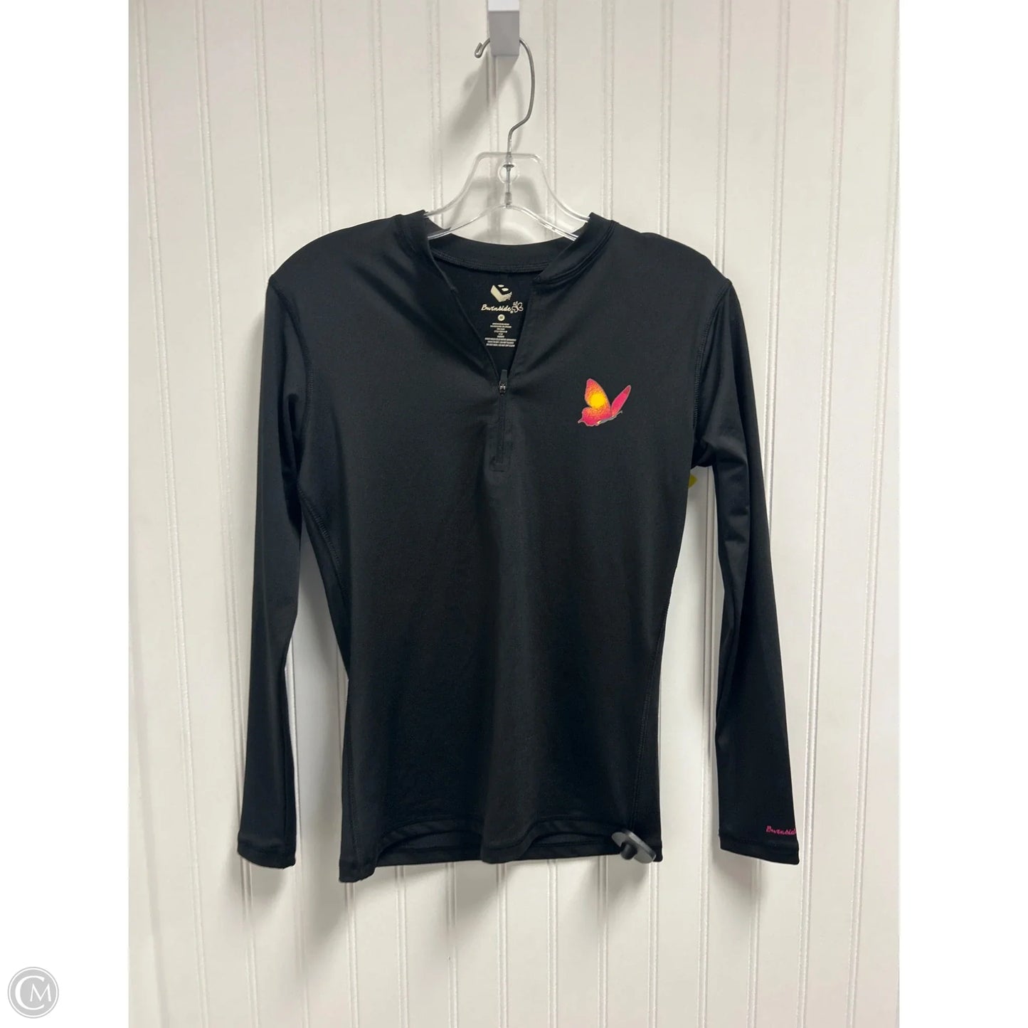 Athletic Top Long Sleeve Crewneck By Cmc In Black, Size: M