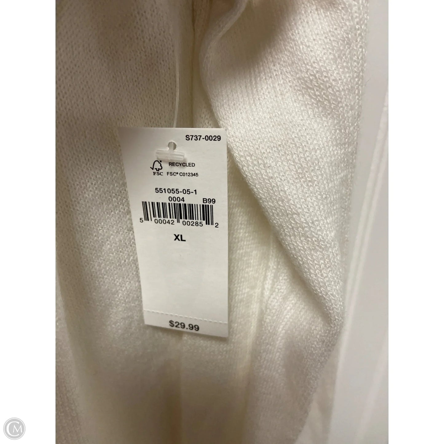 Sweater Cardigan By Old Navy In Cream, Size: Xl