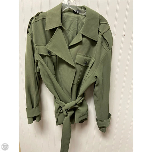 Jacket Utility By Express In Green, Size: L