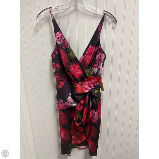 Dress Party Short By Express In Floral Print, Size: M