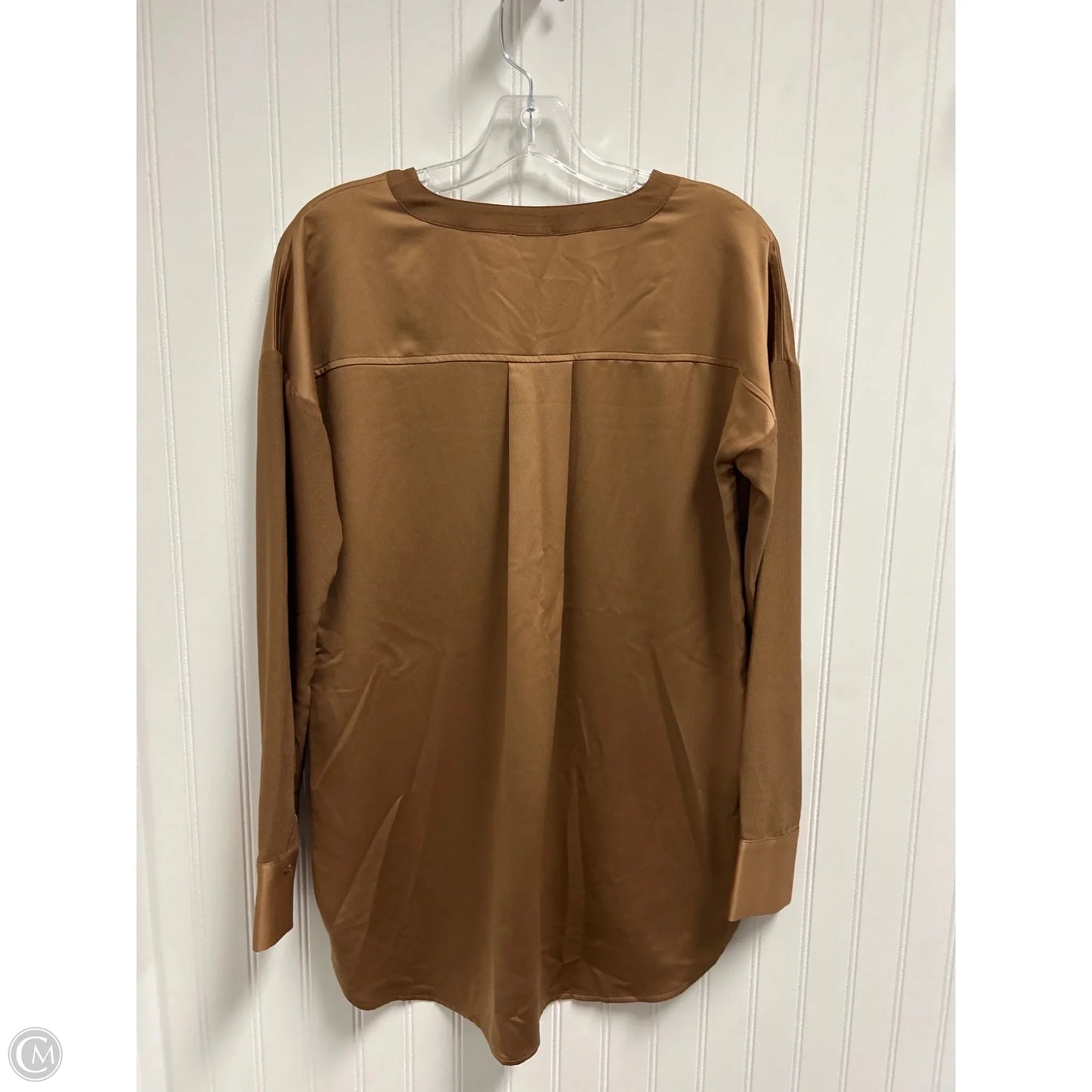 Top Long Sleeve Basic By Lysse In Brown, Size: S