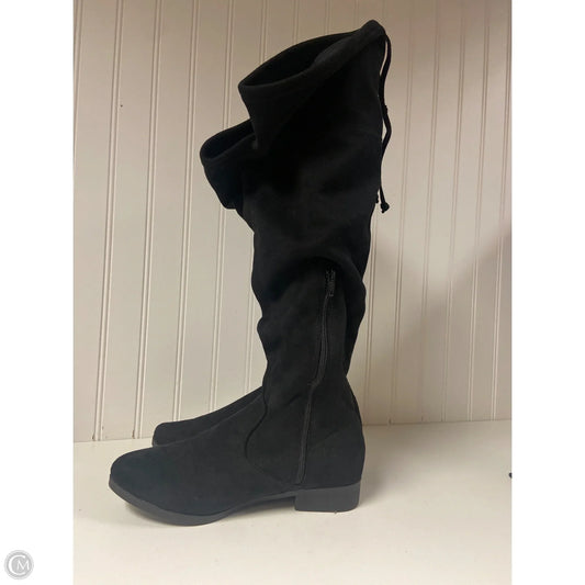 Boots Knee Heels By Time And Tru In Black, Size: 7.5